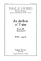Anthem of Praise SATB choral sheet music cover
